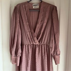Vintage B. Altman & Co. Dalani II pink silk dress size 16